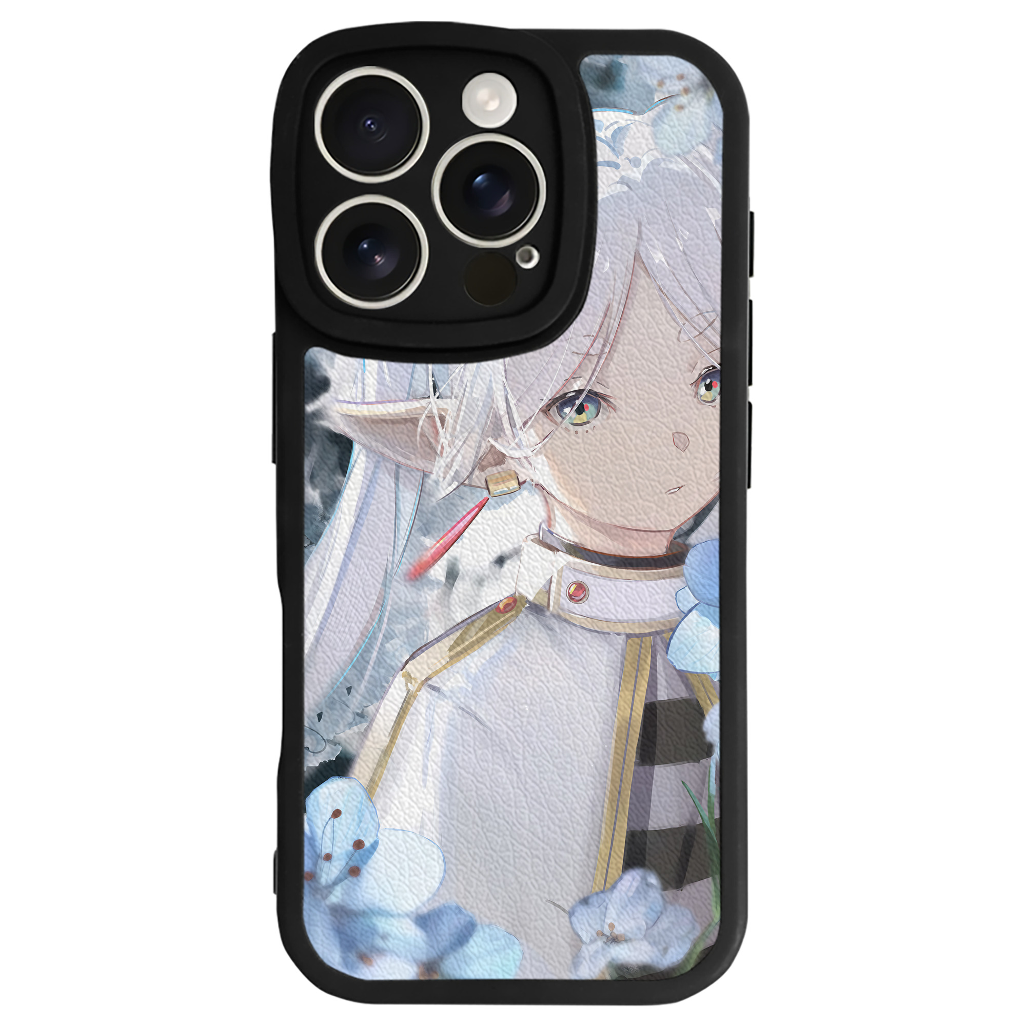 （画像用） 葬送のフリーレン Frieren 【iPhone 16シリーズ対応】シリコンスマホケース（レザー調） 材質：シリコン